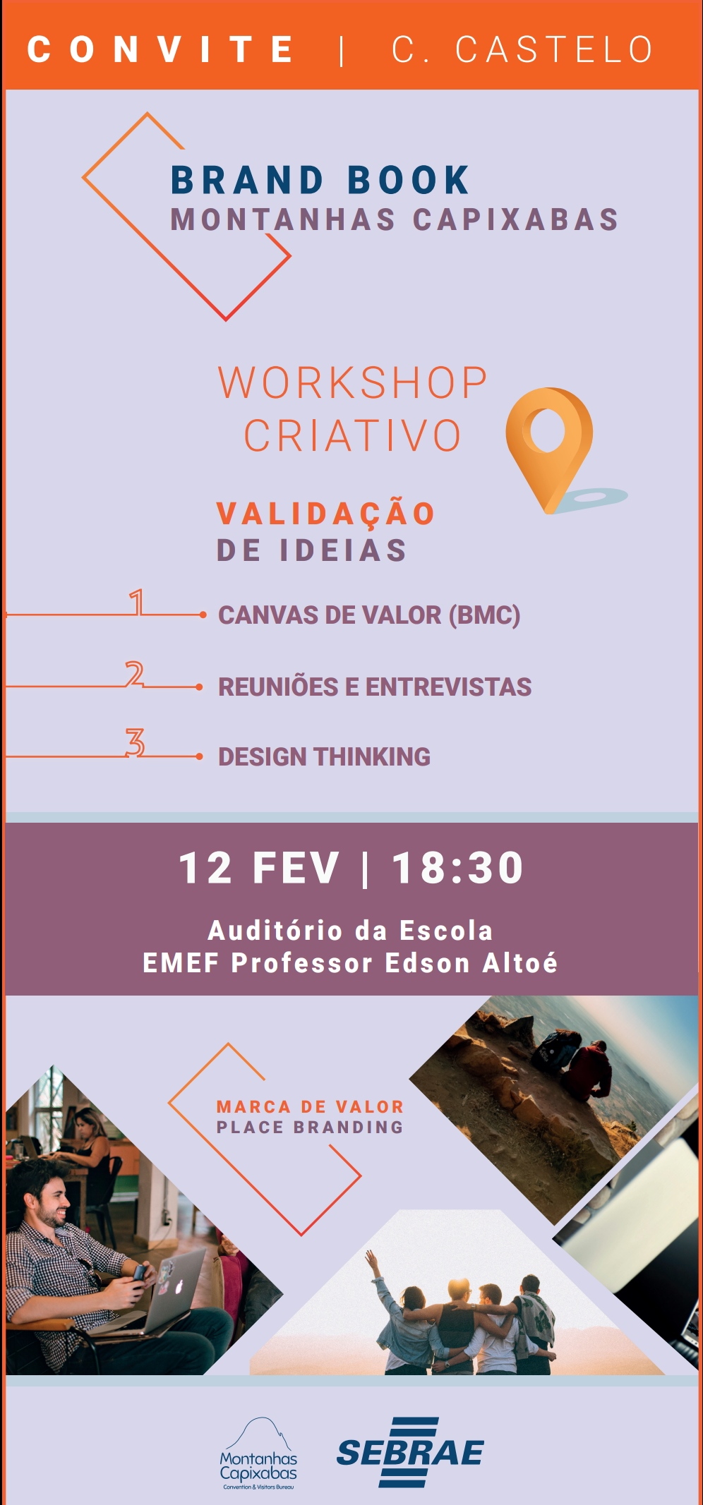 Reunião da marca turística de Conceição do Castelo - workshop criativo