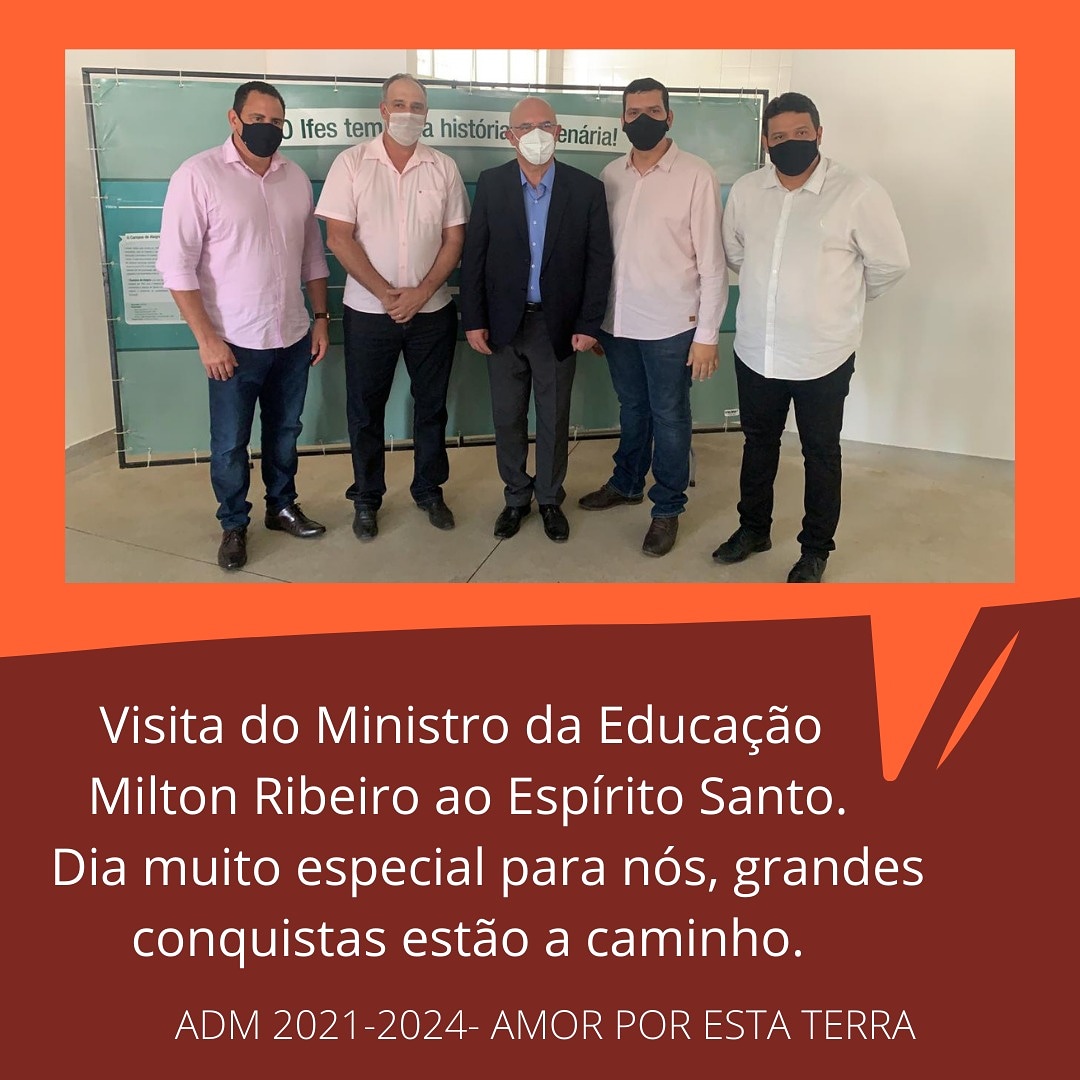 Visita do Ministro da Educação ao Espírito Santo - e Conceição do Castelo sempre presente buscando o melhor para nosso povo.