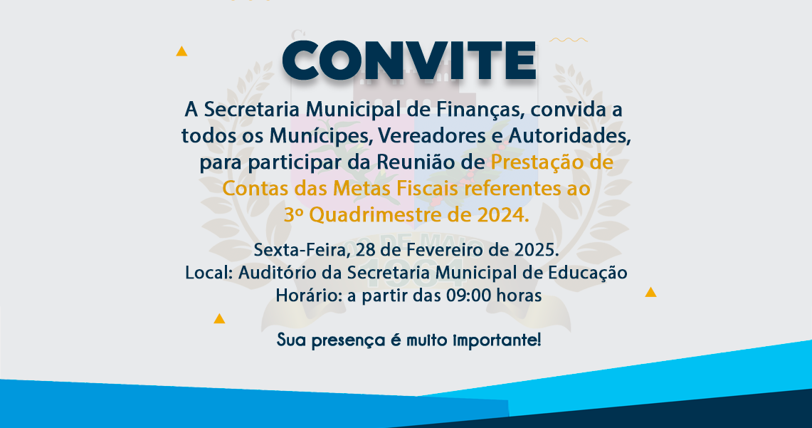 Prestação de Contas das Metas Fiscais ao 3° Quadrimestre de 2024