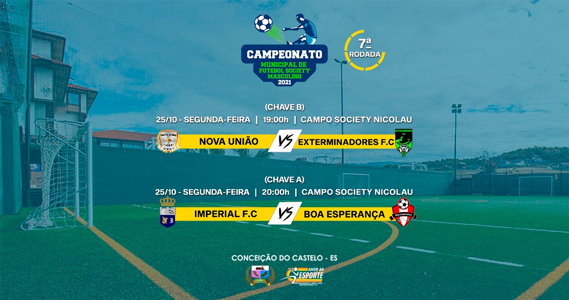 7ª RODADA DO FUTEBOL SOCIETY MASCULINO