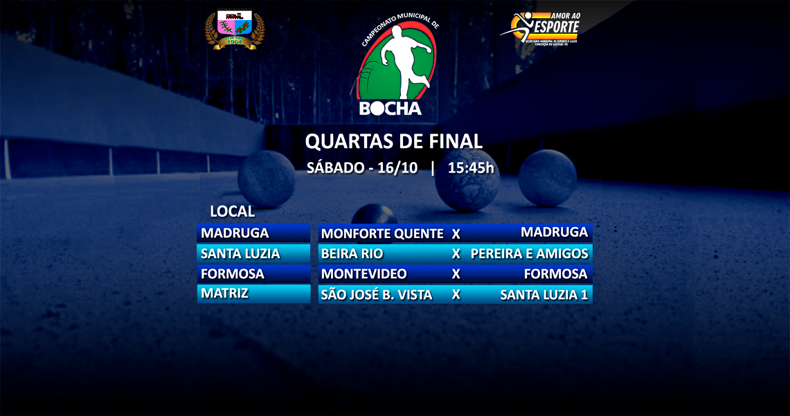 QUARTAS DE FINAL DA BOCHA