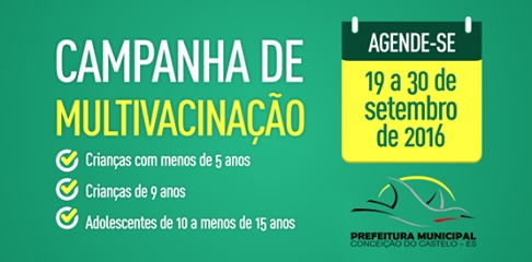 Campanha de multivacinação atualiza vacinação de crianças e adolescentes em Conceição do Castelo