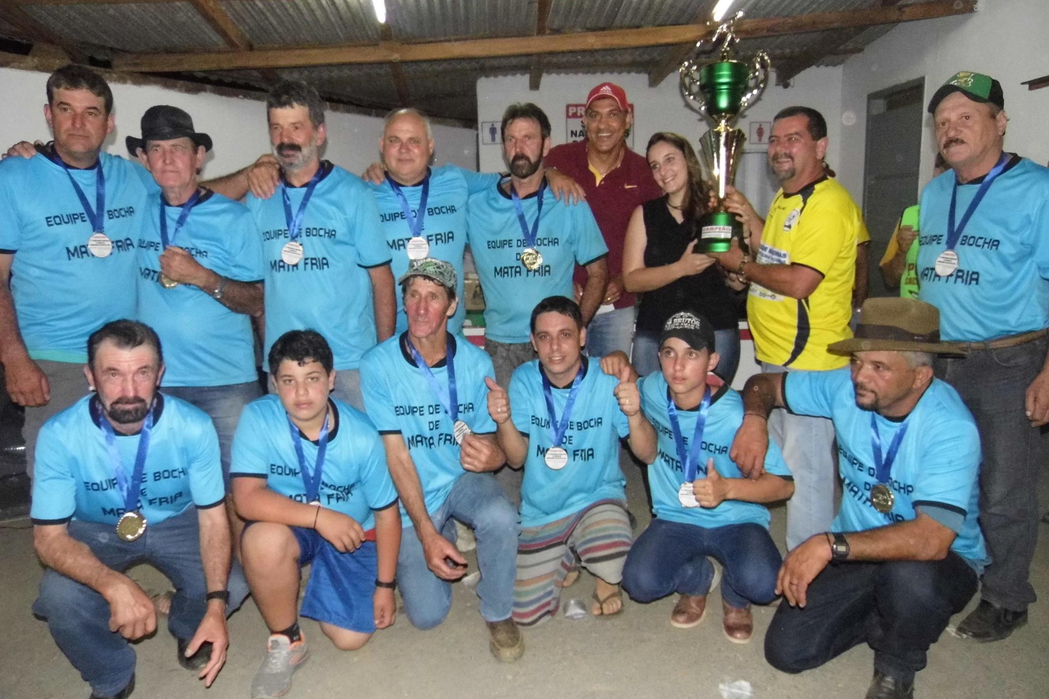 Mata Fria é bicampeão consecutivo do Campeonato Municipal de Bocha 2016