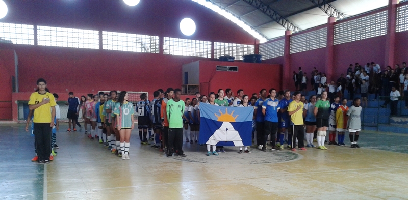 Escola Estadual Aldy Soares representa o município de Conceição do Castelo nas modalidades futsal e voleibol no JEES etapa REGIONAL VI