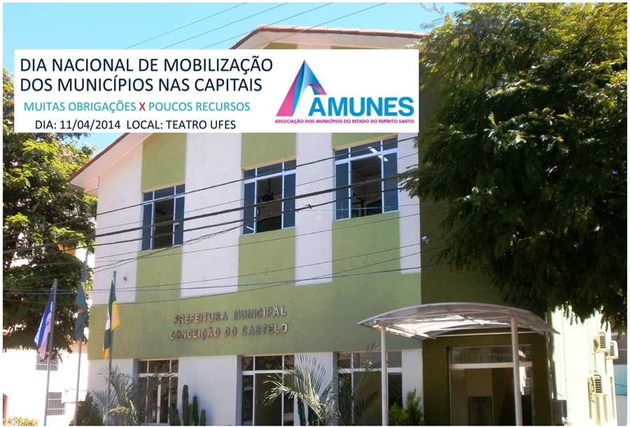 Prefeitura de Conceição do Castelo participa da Mobilização Nacional dos Municípios nas Capitais em busca de mais recursos para o município