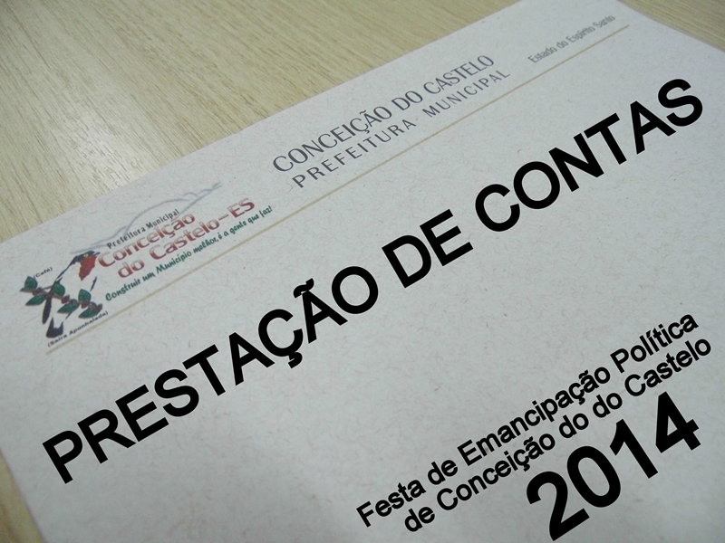 Prefeitura publica prestação de contas da 50ª Festa de Emancipação Política (2014)