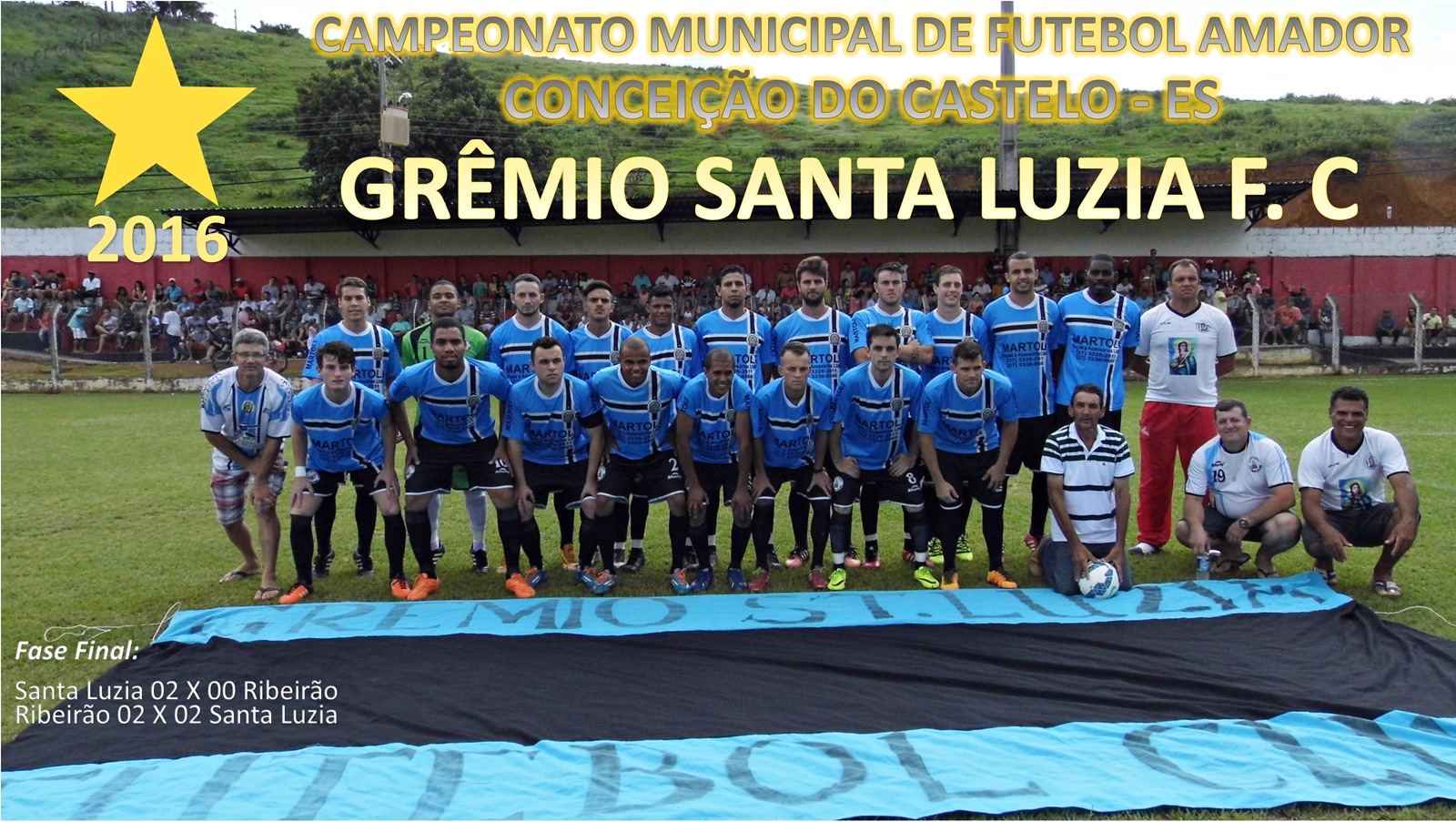 Grêmio de Santa Luzia conquista o municipal de futebol 2016 em Conceição do Castelo