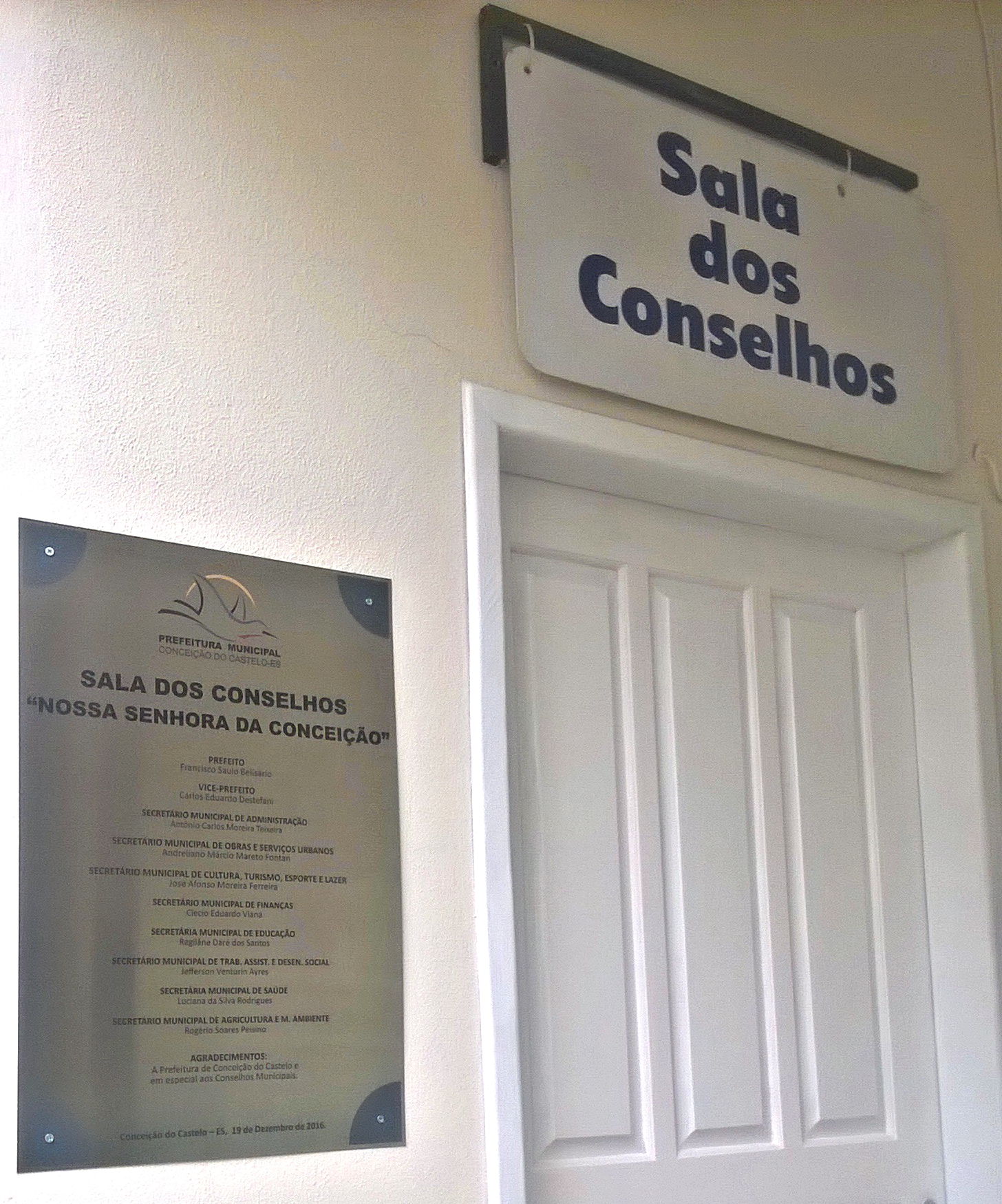 Prefeitura inaugurou nesta segunda-feira (19) a Sala dos Conselhos “Nossa Senhora da Conceição”
