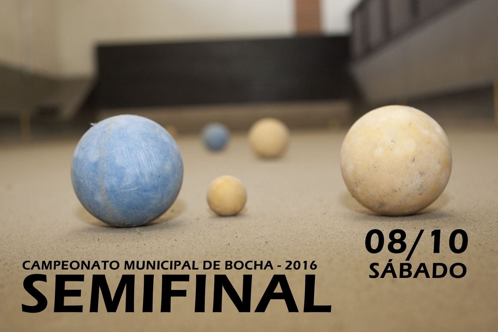 Neste sábado (08) acontece os primeiros jogos da semifinal do Campeonato Municipal de Bocha - 2016