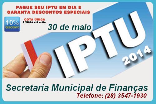 IPTU 2014 será distribuído pelo Correio a partir do dia 15 de abril