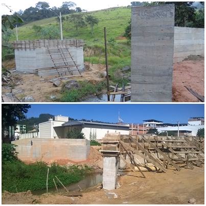 Obras da ponte de concreto do Sanfonão e do Bairro Arthur Soares estão quase finalizadas